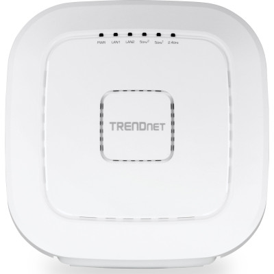 TRENDnet TEW-826DAP AC2200 Tri-Band WiFi PoE+ Access Point, 2.4 GHz,  5 GHz1, 5 GHz2, Hive compatible